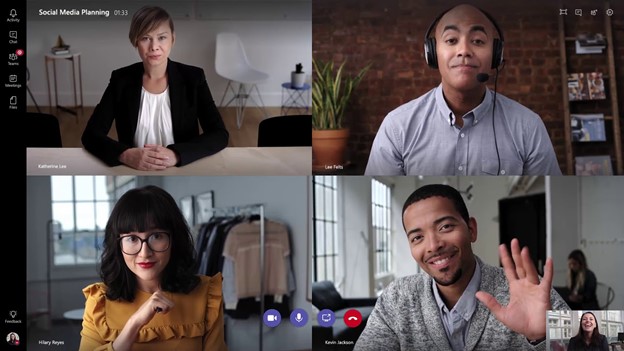 Microsoft Teams Screen Display